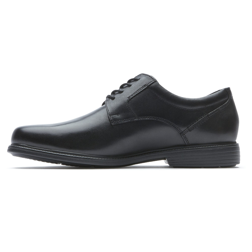 Rockport Oxfords For Mens Black - Charles Road Plain Toe - ZO1389027